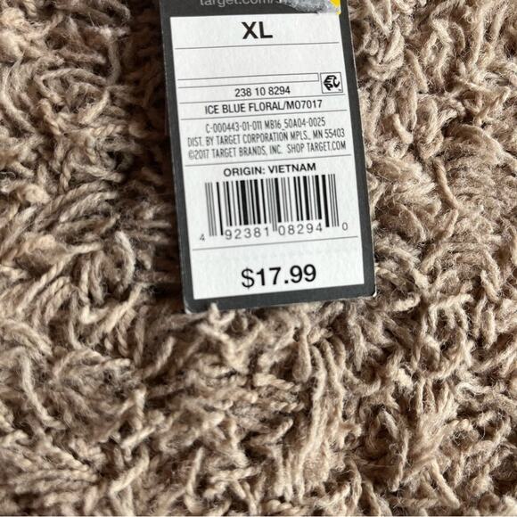 NWT! Mossimo Blue Floral Hipster Swim Bikini Bottoms Size XL - Picture 4 of 12